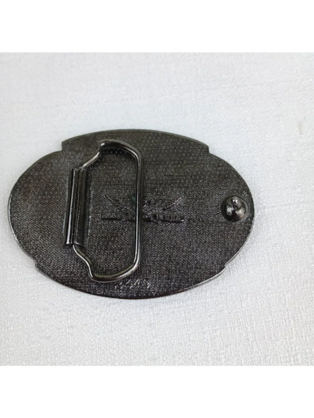 Vtg Metal NASA Space Shuttle Challenger Commemorating Fallen Heroes Buckle